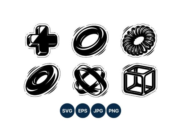 Abstract Geometric Shape Vector Art: Modern Design Assets