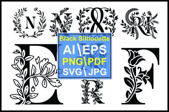 Black Floral Letters & Symbols Ampersa: A Designer's Guide