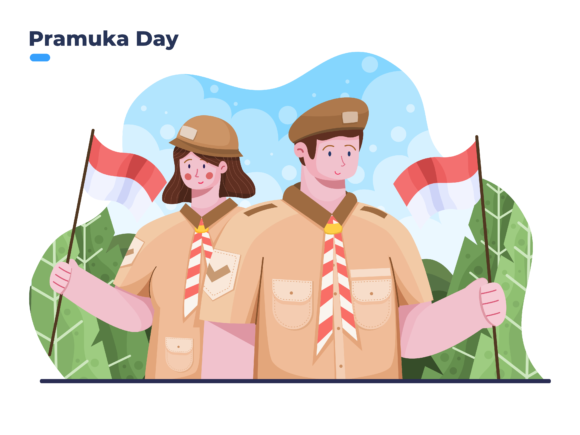 Celebrate Happy Pramuka Day: Design Assets for August 14th