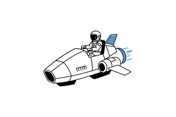 Designing with Dynamic Motion: The Astronaut in a Futuristic Rocket Ship, M