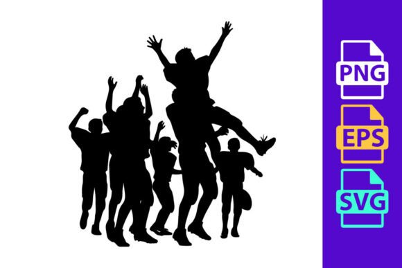 Dynamic Football Silhouettes for Modern Design
