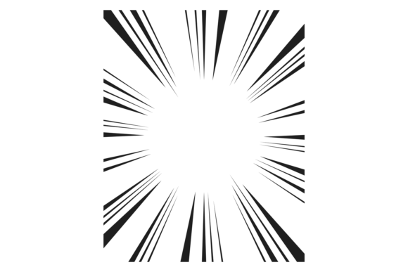 Dynamic Radial Background. Comic Burstin: Capturing Energy in Design