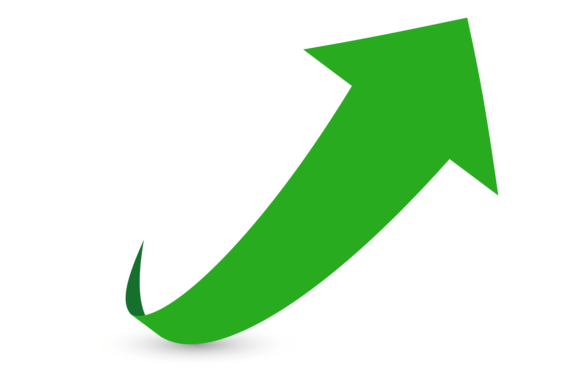 Green Arrow: The Growth Symbol for Fast Up Motion