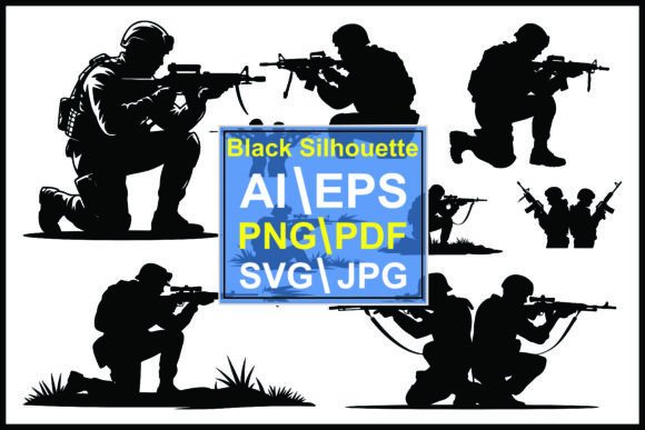 Silhouettes of Soldiers Guns Positions: A Designer's Guide