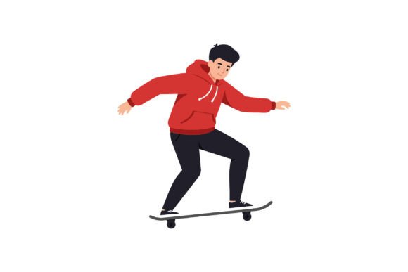 Skater Performing Tricks in a Flat Minim: A Font That Moves
