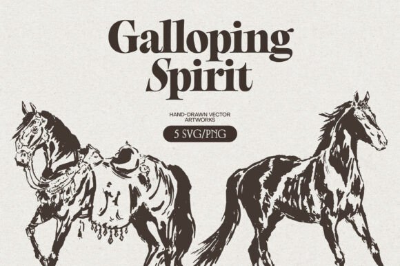 The Rhythm of Motion: Galloping Horse Sketches for Authentic Design