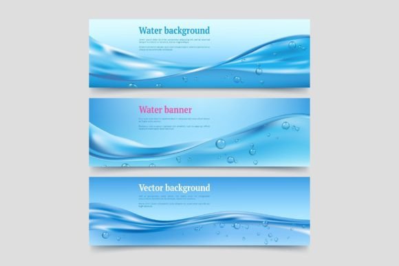 Water Splashes Banners: The Liquid Typography for Dynamic Brands